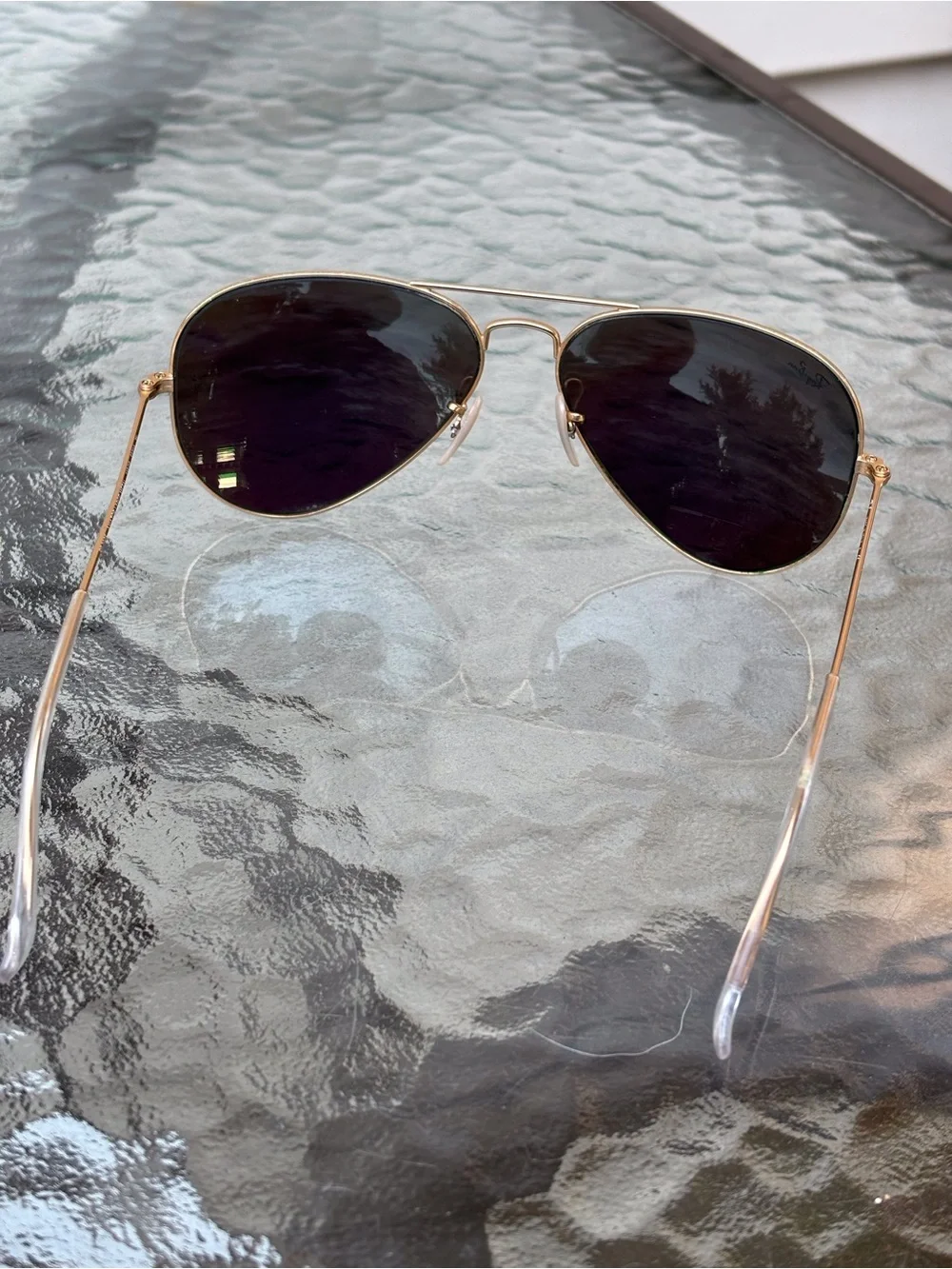 Vintage Ray-Ban RB3025 Style Gold Aviator Sun Glasses